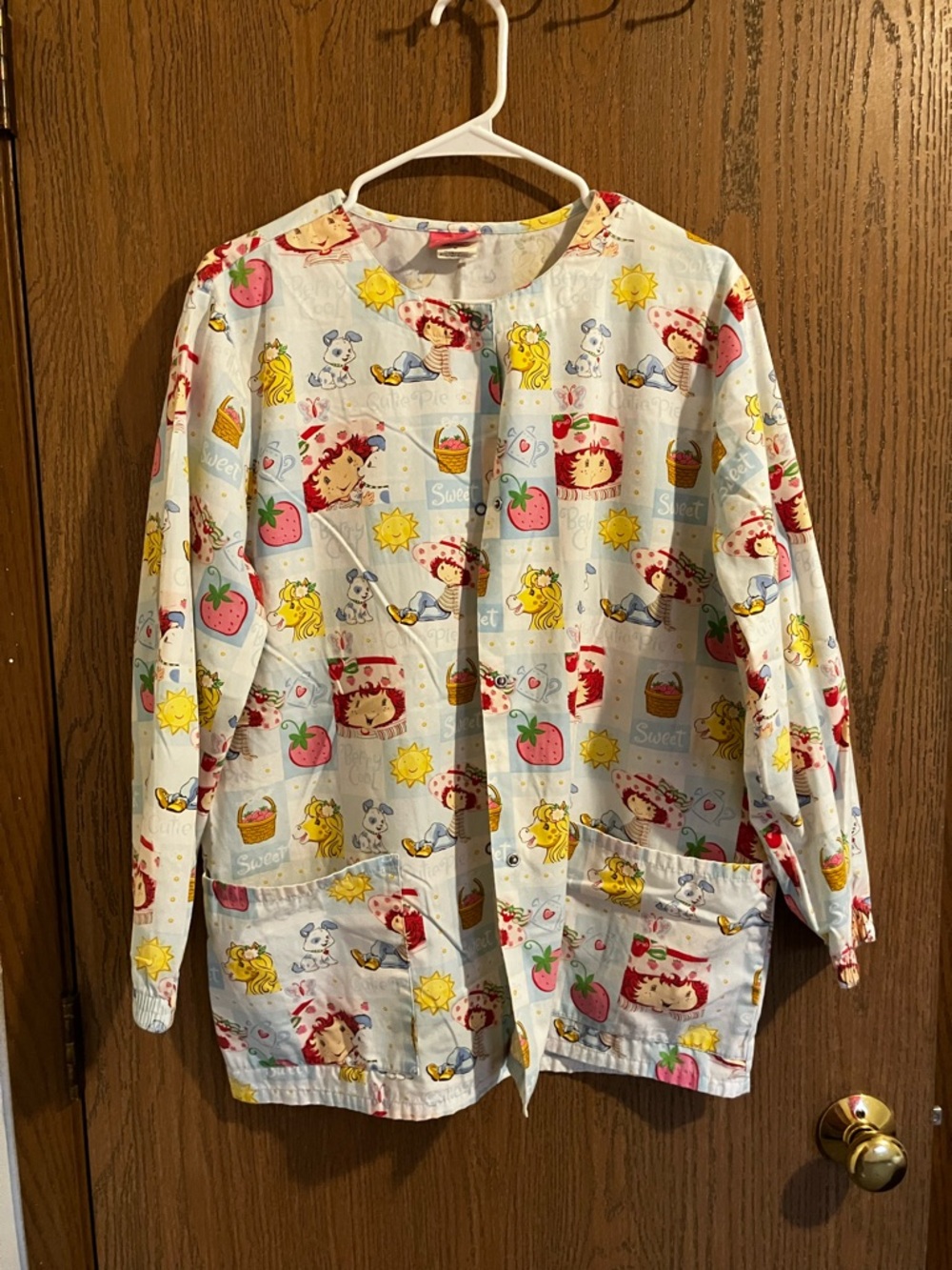 Strawberry shortcake scrub top